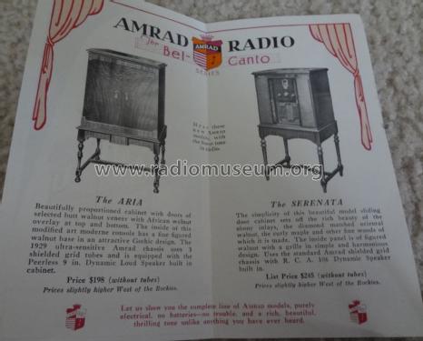 The Aria 81; Amrad Corporation; (ID = 1077825) Radio