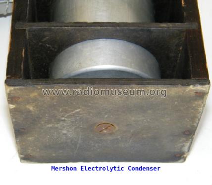 Mershon Electrolytic Condenser No. 2747; Amrad Corporation; (ID = 1604283) Radio part