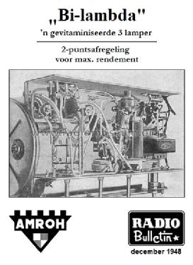 Drie lamper 'Bi-lambda' ; Amroh NV Radio (ID = 1356150) Radio