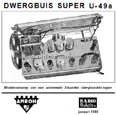 Dwergbuis Super U-49A; Amroh NV Radio (ID = 1596298) Radio