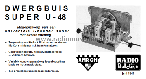 Dwergbuissuper U-48; Amroh NV Radio (ID = 1533260) Radio