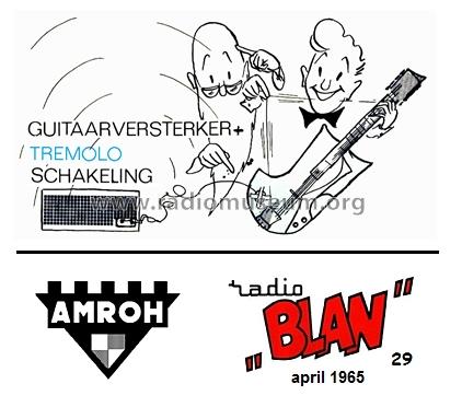 Gitaarversterker met tremolo ; Amroh NV Radio (ID = 1397314) Ampl/Mixer