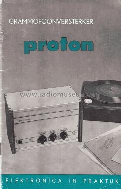 Grammofoon-versterker Proton; Amroh NV Radio (ID = 1703605) R-Player