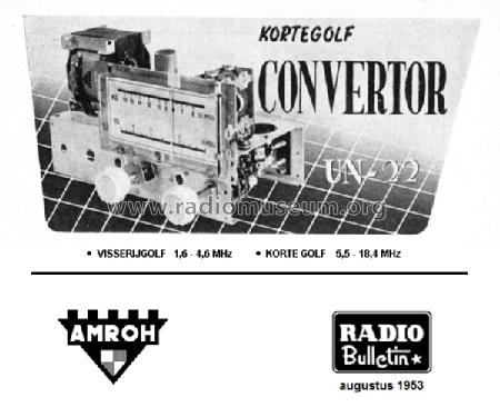 KG convertor, SW converter UN-22; Amroh NV Radio (ID = 1323521) Adaptor