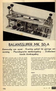 Balanssuper MK50-A; Amroh NV Radio (ID = 1138756) Radio