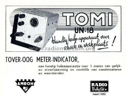 Toveroog Meter-indicator 'Tomi' UN-18; Amroh NV Radio (ID = 1321474) Equipment