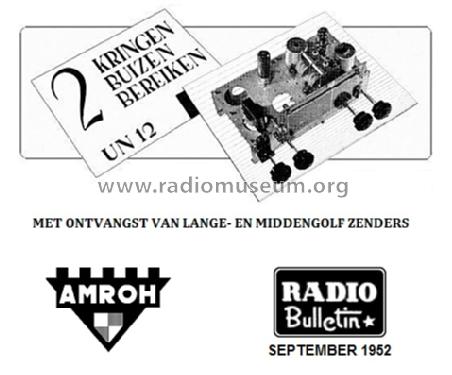 Tweekringer UN-12; Amroh NV Radio (ID = 1316585) Kit