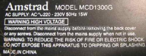 MCD1300G; Amstrad; London (ID = 1405392) Radio