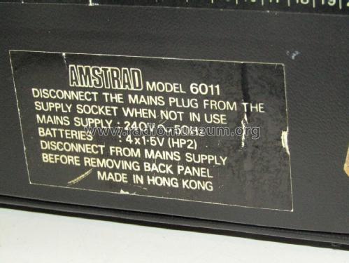 Multi-Band Receiver 6011; Amstrad; London (ID = 2898885) Radio