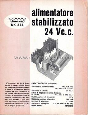 Alimentatore stabilizzato 24 Vc.c. High-Kit UK 655; Amtron, High-Kit, (ID = 1944080) Power-S