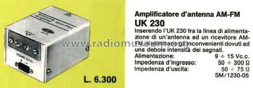 Amplificatore d'antenna AM-FM UK230; Amtron, High-Kit, (ID = 1915611) RF-Ampl.