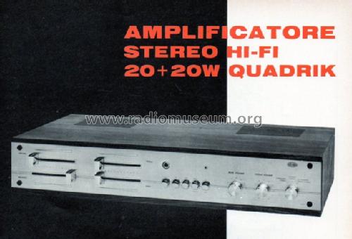 Amplificatore Stereo Hi-Fi 20+20W quadrik UK187; Amtron, High-Kit, (ID = 1064554) Ampl/Mixer