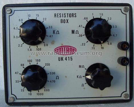 Resistors Box - Box di resistori UK 415; Amtron, High-Kit, (ID = 2125725) Equipment