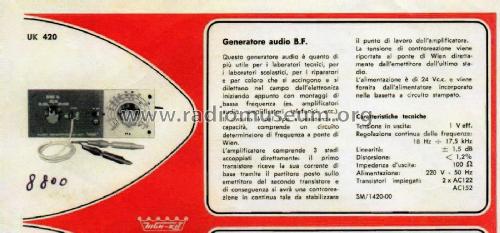 Generatore Audio B.F HighKit UK 420; Amtron, High-Kit, (ID = 1980265) Equipment