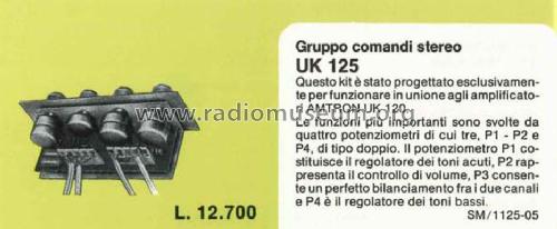 Gruppo comandi stereo UK125; Amtron, High-Kit, (ID = 1402263) Kit