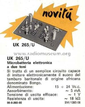 Microbatteria Elettronica a Due Toni UK 265/U; Amtron, High-Kit, (ID = 3020508) Musikinstrumente