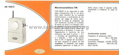 Microtrasmettitore FM UK 105/C; Amtron, High-Kit, (ID = 2508837) Commercial Tr