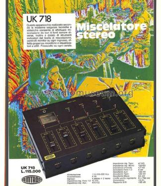 Mixer stereo 6 ingressi UK718 - UK718W; Amtron, High-Kit, (ID = 2906545) Kit