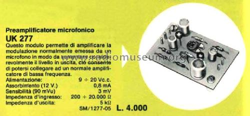 Preamplificatore microfonico UK277; Amtron, High-Kit, (ID = 1916640) Kit