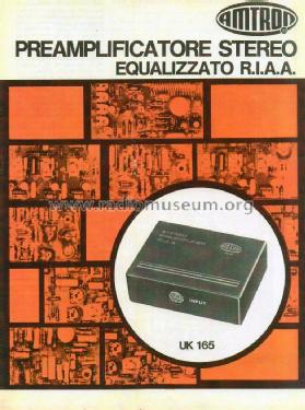 Preamplificatore stereo equalizzato RIAA UK165; Amtron, High-Kit, (ID = 1959036) Ampl/Mixer