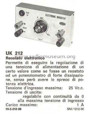 Reostato Elettronico UK 212; Amtron, High-Kit, (ID = 3021528) Equipment