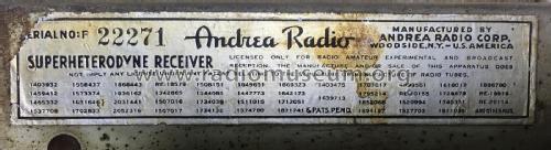 Unknown ; Andrea Radio Corp.; (ID = 2685832) Radio
