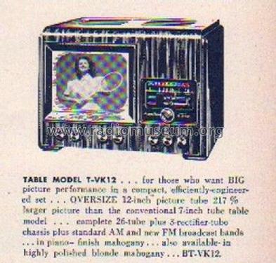 T-VK12 ; Andrea Radio Corp.; (ID = 1816110) TV Radio
