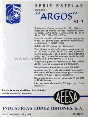Argos ; Anglo Española de (ID = 2131012) Radio
