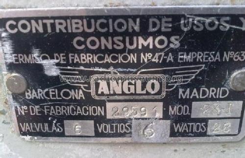 Explorador de la Ruta 23-I; Anglo Española de (ID = 970924) Car Radio