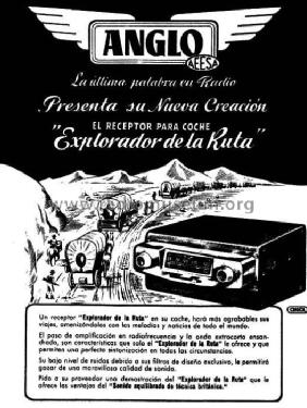 Explorador de la Ruta 23-I; Anglo Española de (ID = 601532) Car Radio