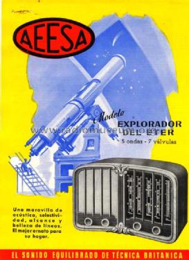 Explorador del Eter 51-H; Anglo Española de (ID = 868991) Radio