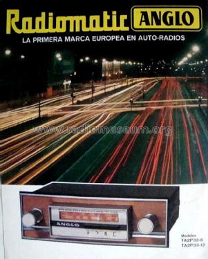 Radiomatic TA2-P33-12; Anglo Española de (ID = 1476304) Autoradio