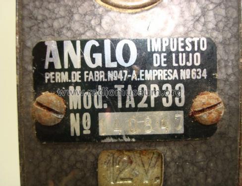 Radiomatic TA2-P33-12; Anglo Española de (ID = 1405439) Car Radio