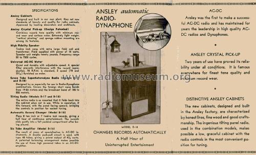 D18; Ansley Radio; New (ID = 2103411) Radio