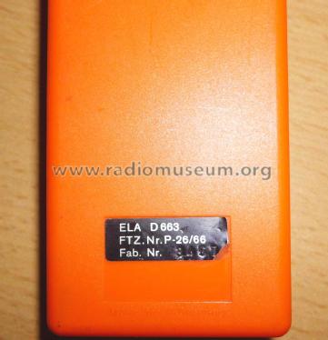 Pager D 663; Telefunken (ID = 1833799) Commercial Re