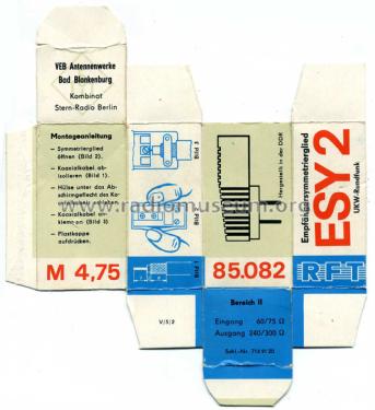 Empfänger-Symmetrierglied ESY2 1185.082 ; Antennenwerke Bad (ID = 1837435) Misc