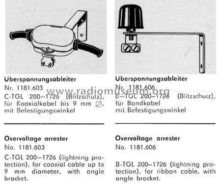 Überspannungsableiter 81.606 ; Antennenwerke Bad (ID = 1702876) Misc