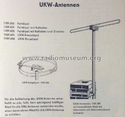 UKW Kreuzdipol 1187.604; Antennenwerke Bad (ID = 1663769) Antenna