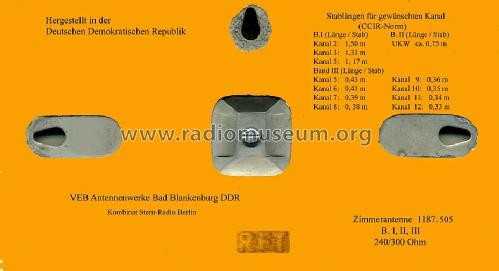 Zimmerantenne 1187.505; Antennenwerke Bad (ID = 650687) Antenna