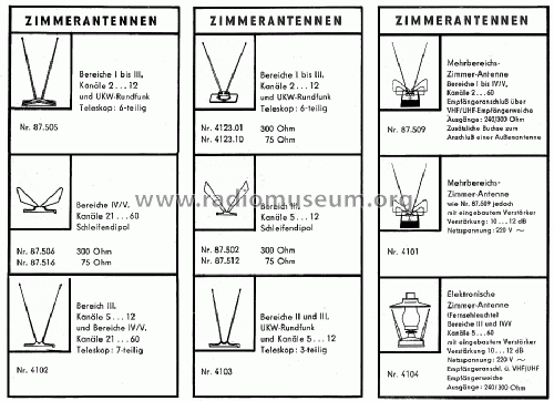 Zimmerantenne 1187.505; Antennenwerke Bad (ID = 725829) Antena