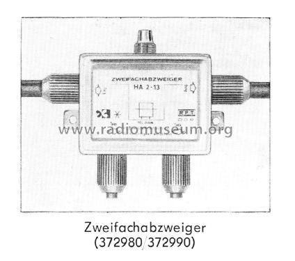 Zweifachabzweiger HA2-15 8012.00; Antennenwerke Bad (ID = 1933254) Diverses