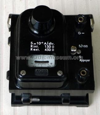 Galvanomètre à zéro central ; AOIP, AOP A.O.I.P., (ID = 1993475) Equipment