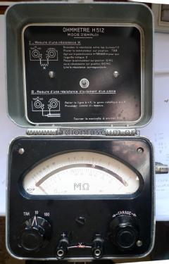 Ohmmètre à magnéto H512; AOIP, AOP A.O.I.P., (ID = 2106187) Equipment