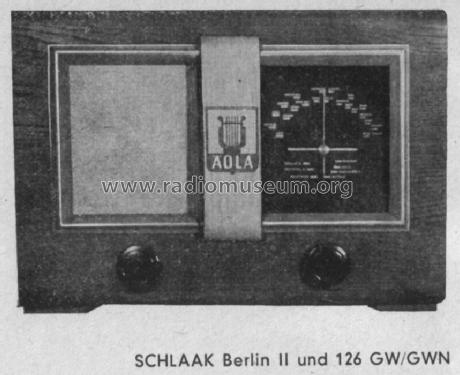 Schlaak 126GW; Äola, Helmut Schlaak (ID = 27970) Radio