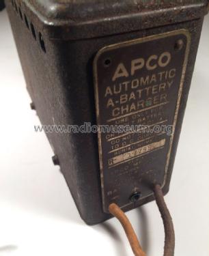 Battery Charger Automatic 'A'; Apco Manufacturing (ID = 2091296) Strom-V