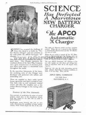 Battery Charger Automatic 'A'; Apco Manufacturing (ID = 2343164) Aliment.