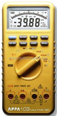 Digital Multimeter 103; APPA Technology (ID = 2445733) Equipment