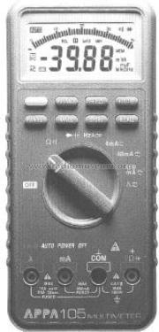Digital Multimeter 105; APPA Technology (ID = 2445743) Equipment
