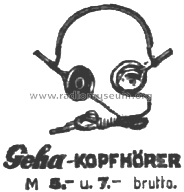 Geha Kopfhörer ; Apparate-Bauanstalt (ID = 3161062) Speaker-P