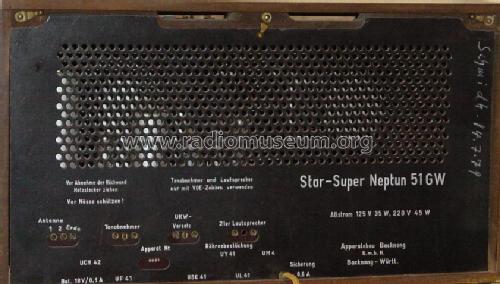 Star-Super Neptun 51GW; Apparatebau Backnang (ID = 31448) Radio